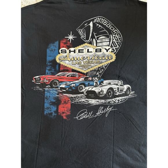 Official Shelby American Shirt Men's Unisex Black Graphic Las Vegas, Nevada XL - Picture 5 of 6